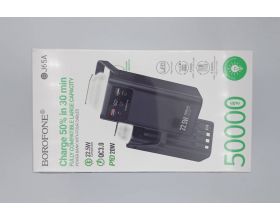 Универсальный дополнительный аккумулятор Power Bank BOROFONE BJ65A High 22.5W+PD20W four cables (50000mAh) (черный) (УЦЕНКА! МЯТАЯ УПАКОВКА)