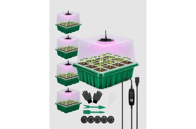 Фито-лампа для растений с парником в наборе Огонек OG-LDP52