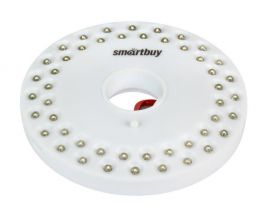 Светодиодный фонарь кемпинговый Smartbuy SBF-8254-W (3xR6) 48 св/д, карабин, магнит, НЛО BL1