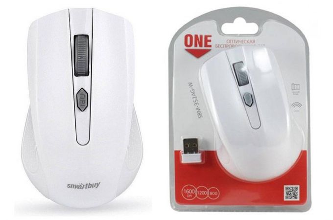 Мышь беспроводная Smartbuy ONE 352 (SBM-352AG-W) (белый)
