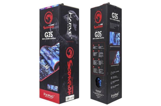 Коврик для мышки MARVO G35 (синий, 920x294x3 мм)