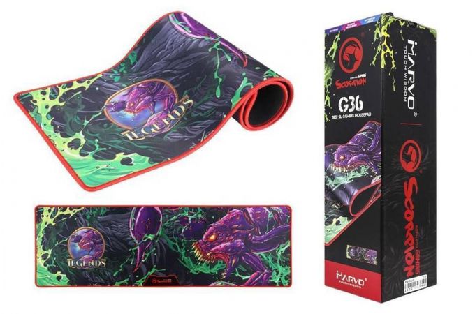 Коврик для мышки MARVO G36 (чёрный, 920x294x3 мм)