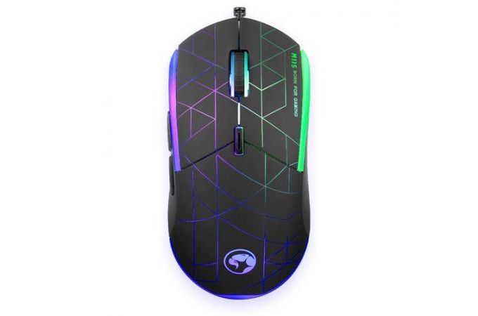 Мышь игровая проводная MARVO M115, 6 кн, 800-4000dpi, USB (черный)