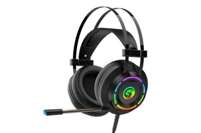 Наушники мониторные проводные с микрофоном MARVO HG9062 полноразмерные 2,1м (черный)