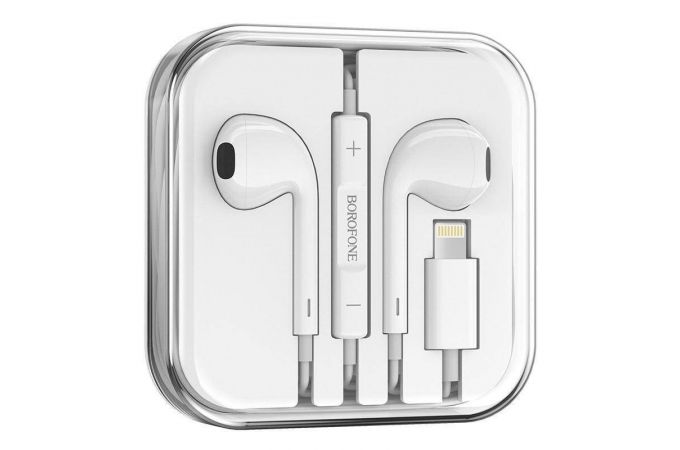 Наушники вакуумные проводные BOROFONE BM56 Original series (белый)