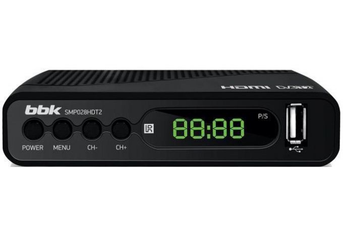 ТВ приставка DVB-T2 BBK SMP028HDT2 черный ЭДО