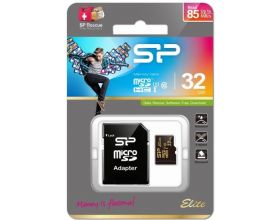 Карта памяти MicroSDHC 32 Gb Silicon Power 85Mb/s  Elite UHS-I U1 R/W85/15 SP032GBSTHBU1V1GSP