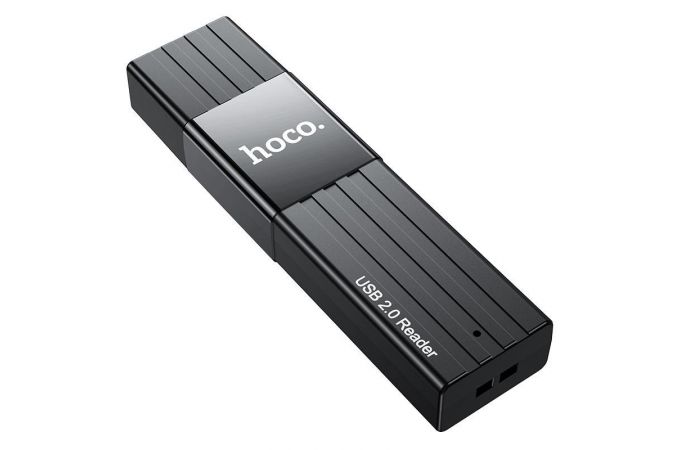 Картридер Card-Reader HOCO HB20 SD/microSD USB 2.0 черный