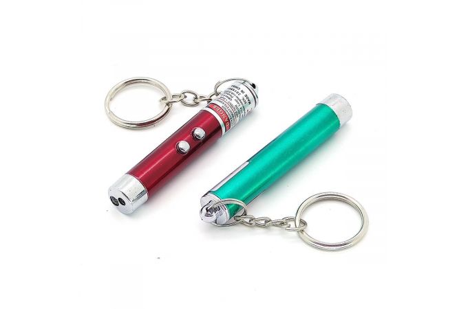Брелок-фонарик Следопыт SL-201 1л+лазер в наборе (минимальный заказ 24 шт)
