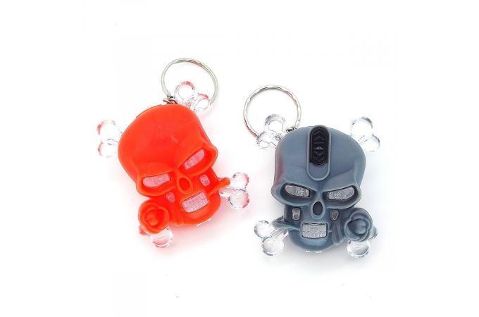 Брелок-фонарик Следопыт SL-YG-539 череп в наборе (минимальный заказ 40 шт)