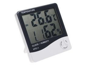 Термометр Орбита OT-HOM11 термометр-гигрометр (часы,будильник)