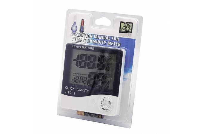 Термометр Орбита OT-HOM11 термометр-гигрометр (часы,будильник)