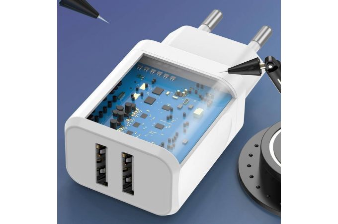 Сетевое зарядное устройство USB SENDEM OG32 5В, 3400mA (белый)