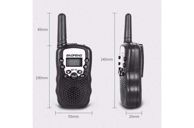 Рации комплект 2шт Baofeng BF-T3 (UHF)