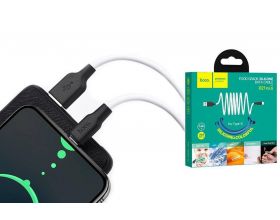 Кабель USB - USB Type-C HOCO X21 PLUS, 3A (черно-белый) 2м (силиконовый)