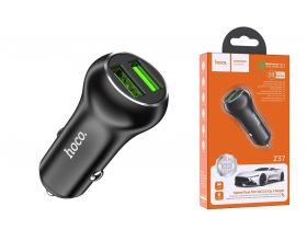 Автомобильное зарядное устройство АЗУ USB HOCO Z37 Speed Up single port QC3.0 (черный)