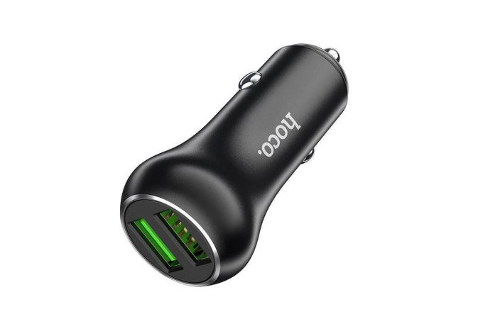 Автомобильное зарядное устройство АЗУ USB HOCO Z37 Speed Up single port QC3.0 (черный)