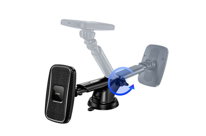 Держатель автомобильный для телефона HOCO CA75 Magnetic wireless charging car holder черный