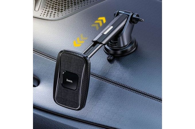 Держатель автомобильный для телефона HOCO CA75 Magnetic wireless charging car holder черный