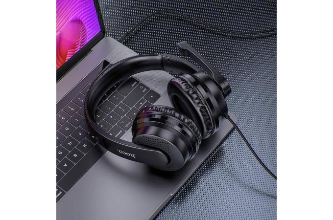 Наушники мониторные проводные HOCO W103 Magic tour (черный)