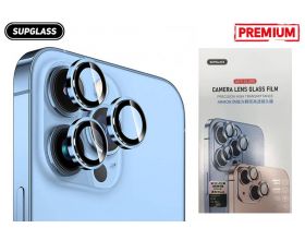 Защитное стекло для камер SUPGLASS  iPhone 11 / 12 / 12 MINI (серебро со стразами) (фабрика REMAX)