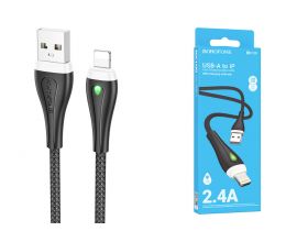 Кабель USB - Lightning BOROFONE BX100 2,4A (черный) 1м