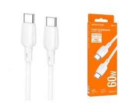 Кабель USB Type-C - USB Type-C BOROFONE BX93, PD60W (белый) 1м