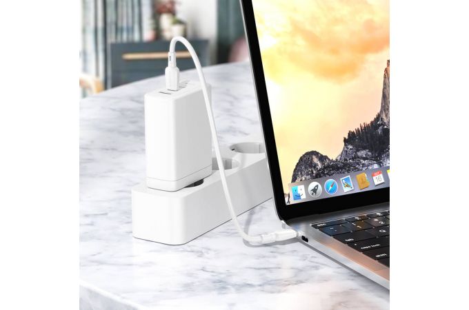 Кабель USB Type-C - USB Type-C BOROFONE BX93, PD60W (белый) 0,25м