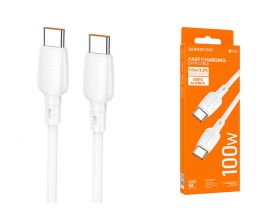 Кабель USB Type-C - USB Type-C BOROFONE BX93, PD100W (белый) 1м