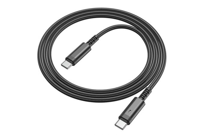 Кабель USB Type-C - USB Type-C BOROFONE BU38, PD60W (черный) 1м