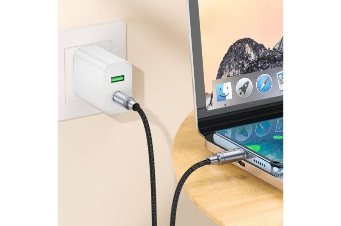 Кабель USB Type-C - USB Type-C BOROFONE BU40, PD60W (черный) 1м