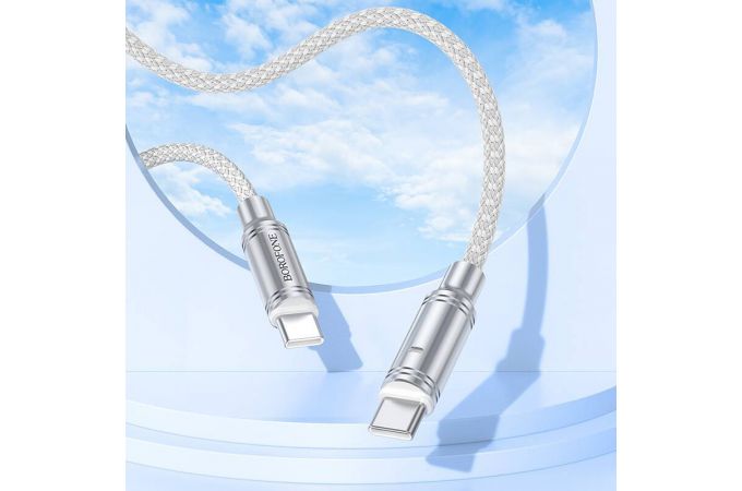 Кабель USB Type-C - USB Type-C BOROFONE BU40, PD60W (черный) 1м