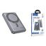 Универсальный дополнительный аккумулятор Power Bank HOCO Q46 Title PD20W magnetic+cart holder+phone holder(5000mAh) Silver gray