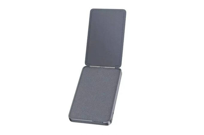 Универсальный дополнительный аккумулятор Power Bank HOCO Q46 Title PD20W magnetic+cart holder+phone holder(5000mAh) Silver gray