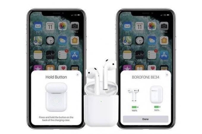 Наушники вакуумные беспроводные BOROFONE BE34 Original Series Wireless Earphone Bluetooth (белый)