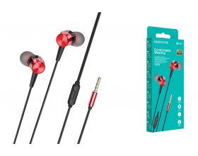 Наушники вакуумные проводные BOROFONE BM52 Revering universal earphones (красный)