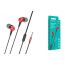 Наушники вакуумные проводные BOROFONE BM52 Revering universal earphones (красный)