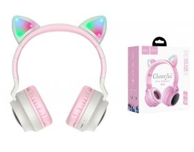 Наушники мониторные беспроводные HOCO W27 Cat ear wireless headphones Bluetooth (серый)