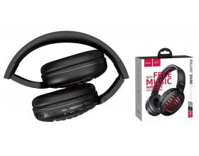 Наушники мониторные беспроводные HOCO W23 Briliant sound wireless headphones Bluetooth (черный)