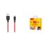 Кабель USB - MicroUSB HOCO X21 Plus 2,4A (черно-красный) 2м (силиконовый)