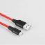 Кабель USB - MicroUSB HOCO X21 Plus 2,4A (черно-красный) 2м (силиконовый)