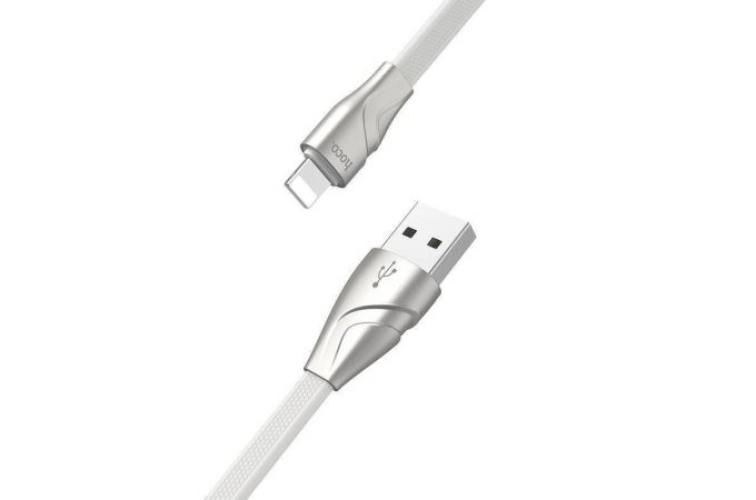 Кабель USB - Lightning HOCO U57, 2,4A (белый) 1,2м