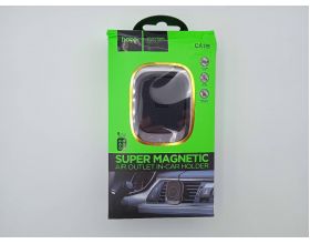 Держатель автомобильный для телефона HOCO CA115 Blue Shark magnetic holder for car outlet в воздуховод черный (УЦЕНКА! МЯТАЯ УПАКОВКА)