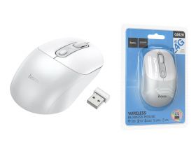 Мышь беспроводная HOCO GM28 (USB, 2.4ГГц+ВТ, 10м) (белый)