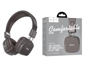 Наушники мониторные беспроводные HOCO W56 Earl BT headphones Bluetooth (коричневый)