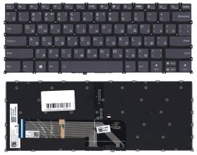 Клавиатура для ноутбука Lenovo Yoga Pro 7 14ASP9 черная с подсветкой