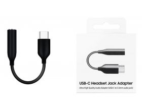 Aудио-адаптер USB-C Headset Jack Adapter (штекер Type-C - гнездо AUX) (черный)
