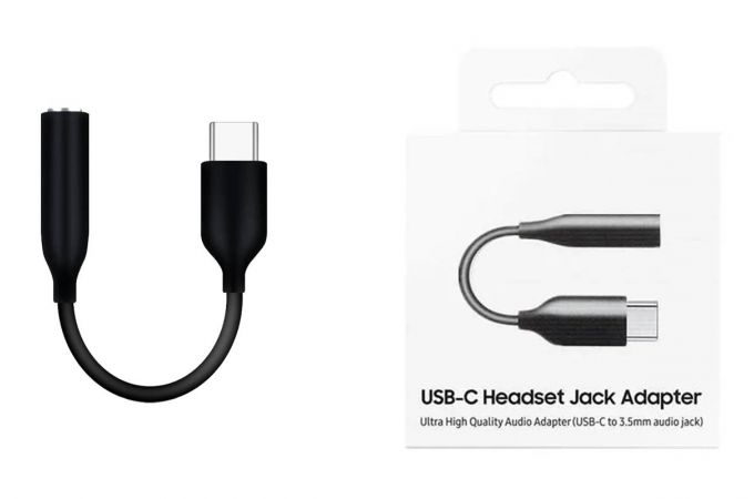 Aудио-адаптер USB-C Headset Jack Adapter (штекер Type-C - гнездо AUX) (черный)