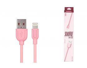 Кабель USB - Lightning REMAX SOUFFLE Series (розовый) (в блистере)