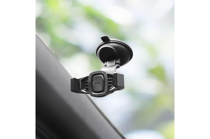 Держатель автомобильный для телефона HOCO CA40 Refined suction cup base in-car dashboard phone holder черный